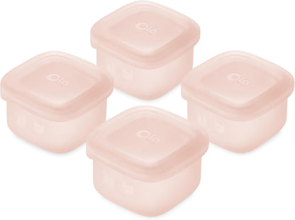 Silicone Baby Food Storage Containers 4pk, 2oz (Lilac)
