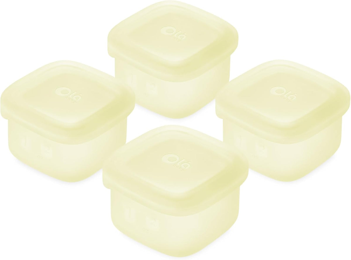 Silicone Baby Food Storage Containers 4pk, 2oz (Lilac)