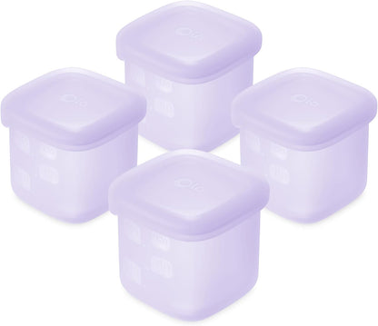 Silicone Baby Food Storage Containers 4pk, 2oz (Lilac)
