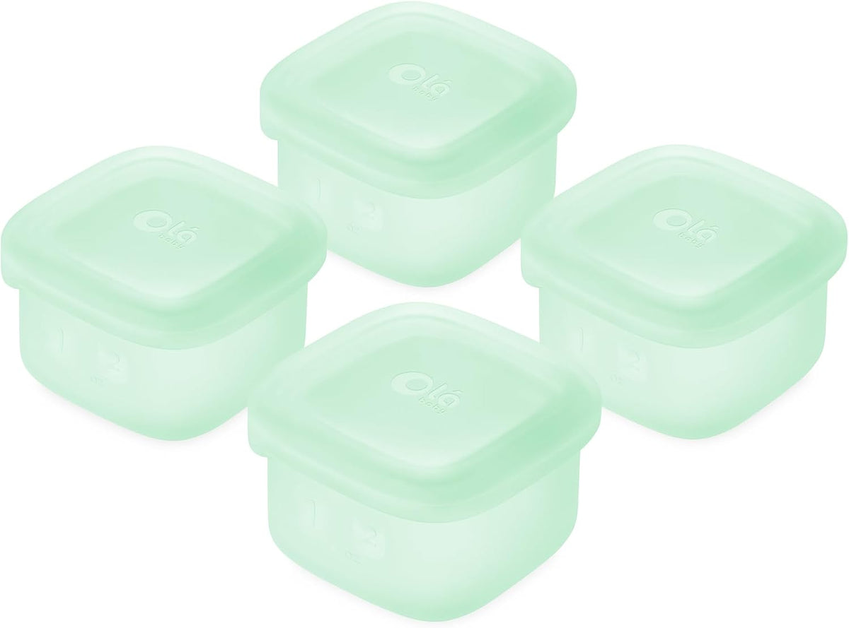 Silicone Baby Food Storage Containers 4pk, 2oz (Lilac)