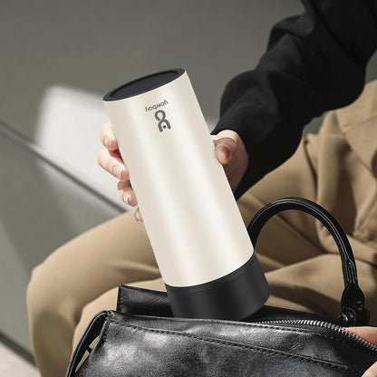 Travel Coffee Mug with 360°Lid, Travel Coffee Tumbler 16 oz Leak Proof, Stainless Steel Insulated Travel Mugs for Hot and Cold Spill Proof Leak Proof(Grey)