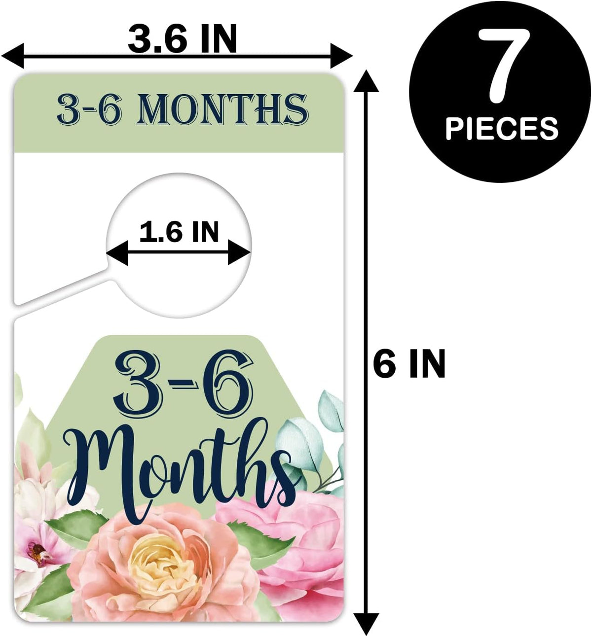 Hanger Dividers-Baby Closet Size Dividers - Baby Closet Dividers, Baby Clothing Size Age Dividers -Baby Closet Organizer For Nursery Organization, Newborn Essentials, Nursery Closet Dividers.