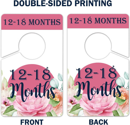 Hanger Dividers-Baby Closet Size Dividers - Baby Closet Dividers, Baby Clothing Size Age Dividers -Baby Closet Organizer For Nursery Organization, Newborn Essentials, Nursery Closet Dividers.
