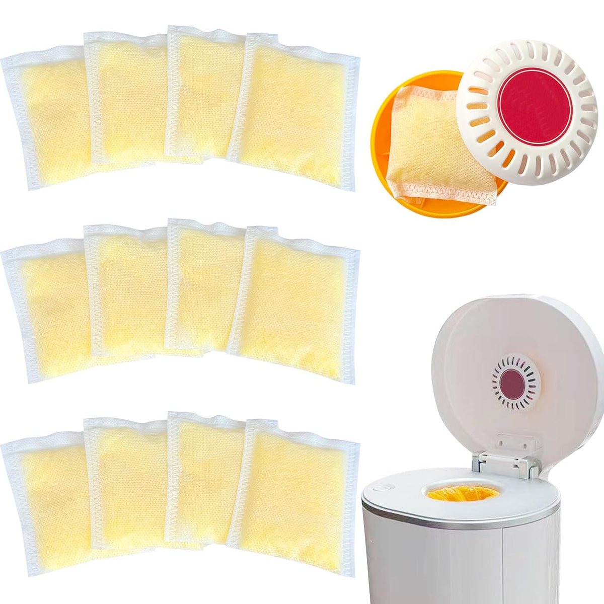12 Pack Odor Eliminator Refills for Munchkin Step Diaper Pail