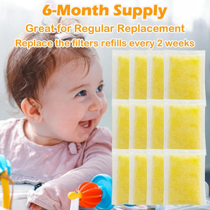 12 Pack Odor Eliminator Refills for Munchkin Step Diaper Pail