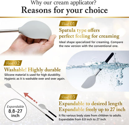Telescopic Cream Applicator for Back (Large Area)