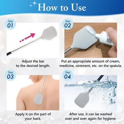 Telescopic Cream Applicator for Back (Large Area)
