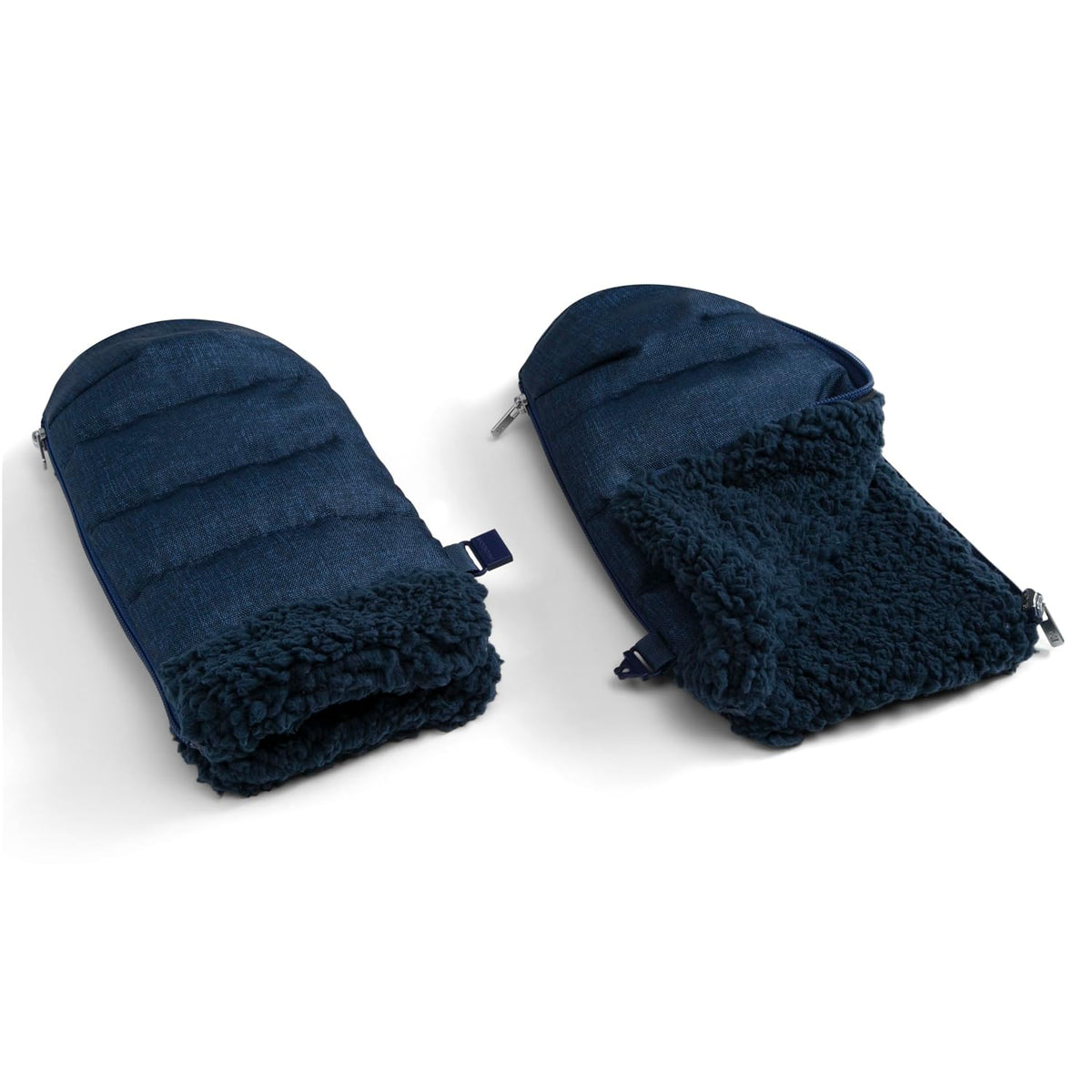 babyGap Stroller Handmuff Gloves - Universal Fit Mittens for Handlebars, Water Resistant, Plush Lined, Blue