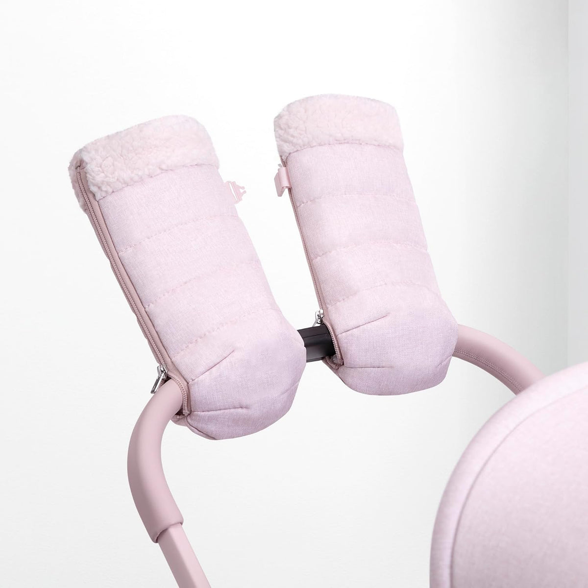 babyGap Stroller Handmuff Gloves - Universal Fit Mittens for Handlebars, Water Resistant, Plush Lined, Blue