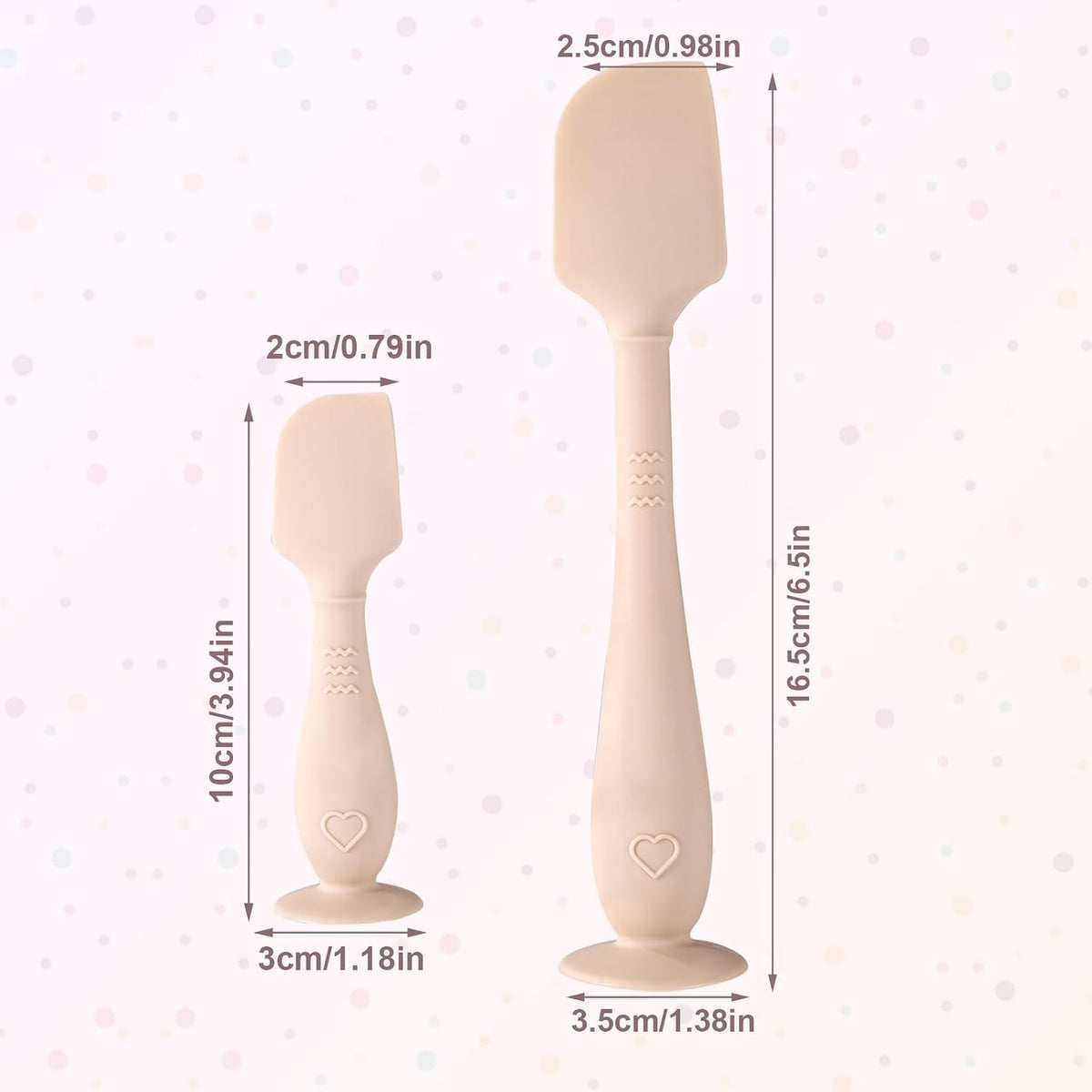 2pcs Baby Diaper Cream Spatula with Travel Case, 2 Sizes Soft Flexible Silicone Butt Paste Applicator Baby Diaper Rash Cream Spatula Bum Brush for Newborn (Pink)