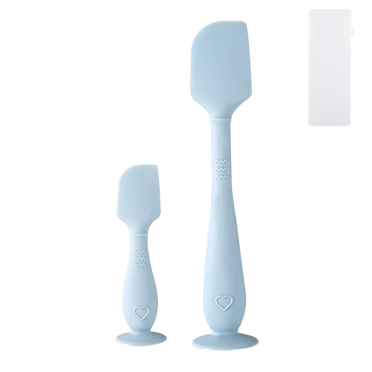 2pcs Baby Diaper Cream Spatula with Travel Case, 2 Sizes Soft Flexible Silicone Butt Paste Applicator Baby Diaper Rash Cream Spatula Bum Brush for Newborn (Pink)