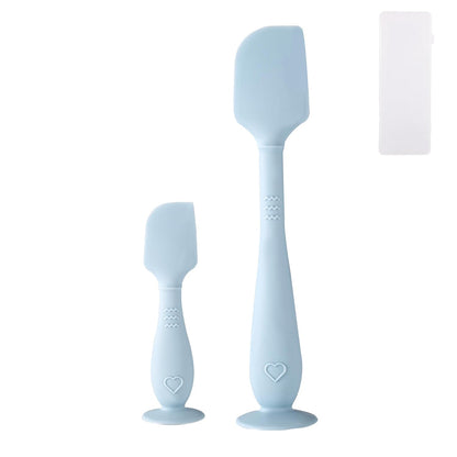 2pcs Baby Diaper Cream Spatula with Travel Case, 2 Sizes Soft Flexible Silicone Butt Paste Applicator Baby Diaper Rash Cream Spatula Bum Brush for Newborn (Pink)