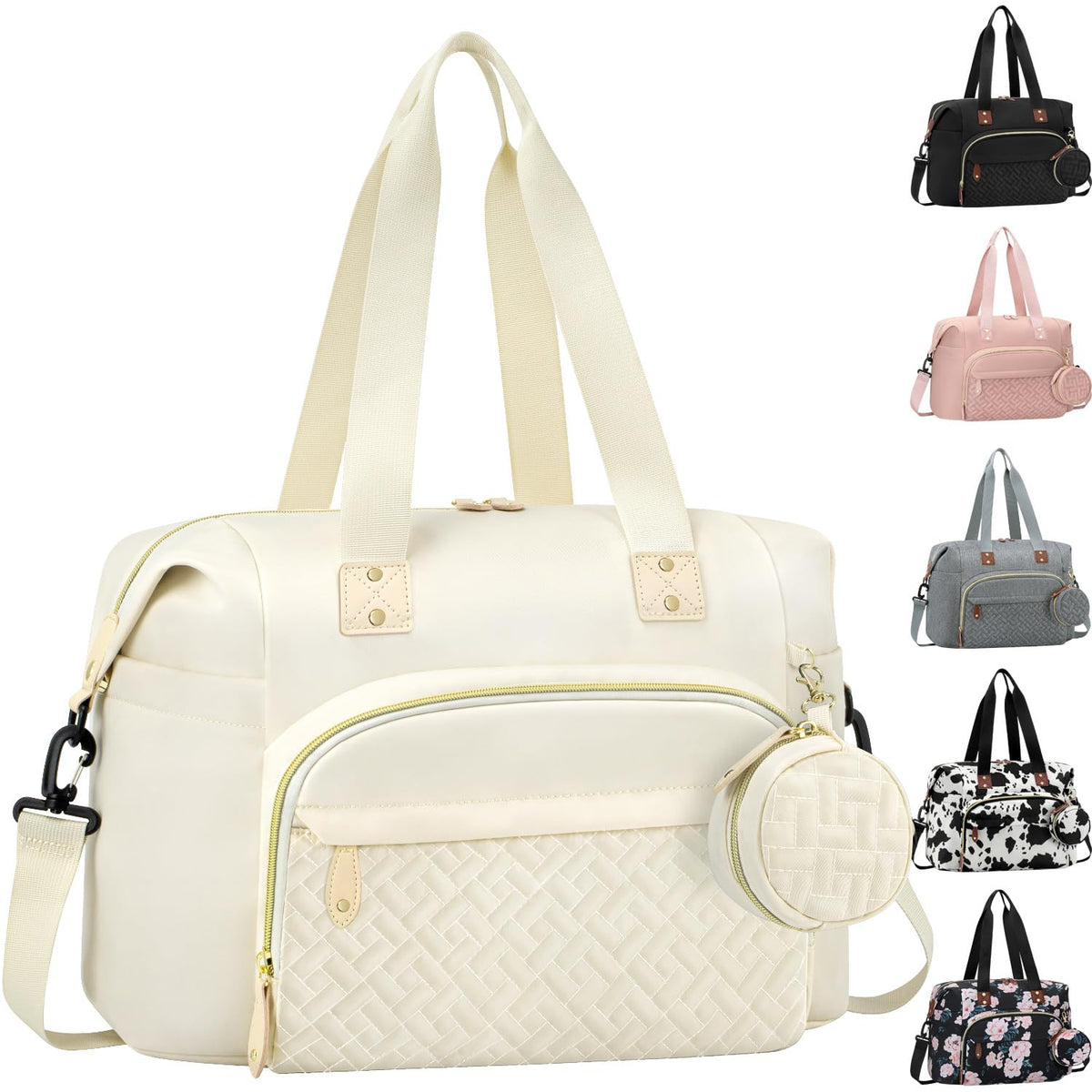 Diaper Bag Tote, Baby Bags with Pacifier Case Green