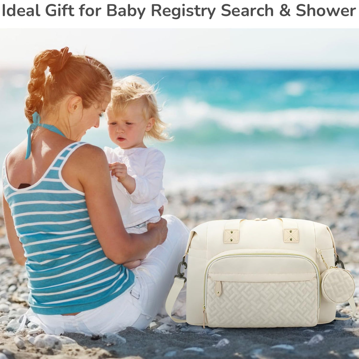 Diaper Bag Tote, Baby Bags with Pacifier Case Green
