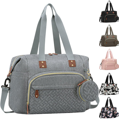 Diaper Bag Tote, Baby Bags with Pacifier Case Green