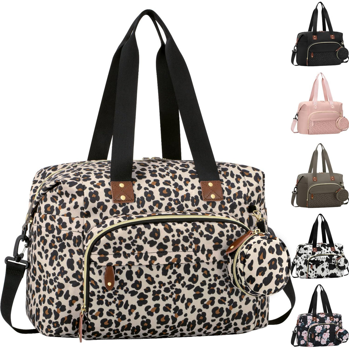 Diaper Bag Tote, Baby Bags with Pacifier Case Green