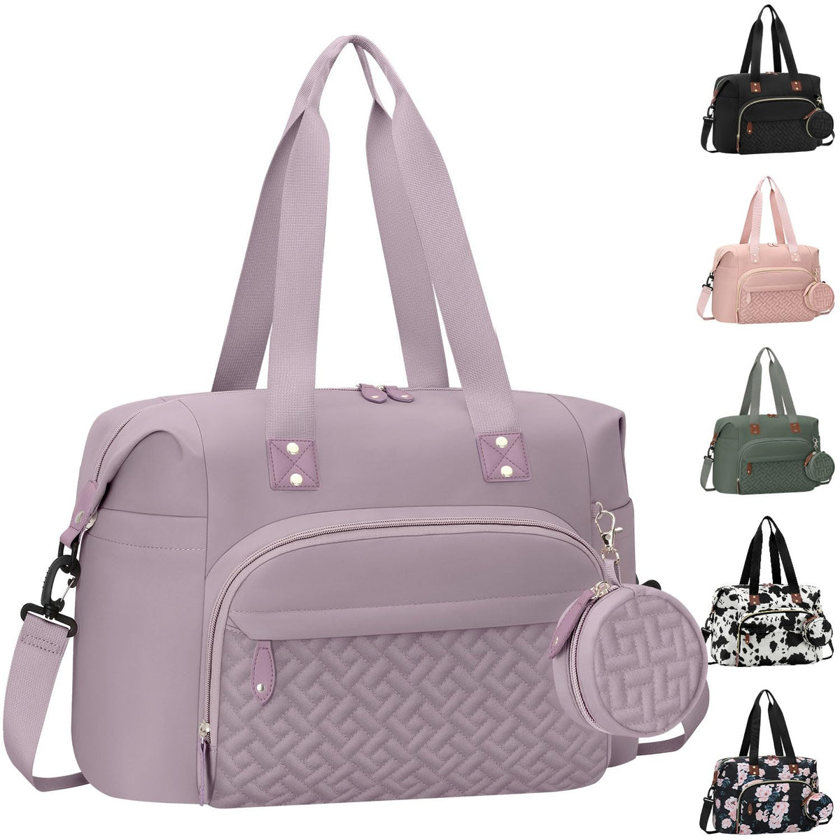Diaper Bag Tote, Baby Bags with Pacifier Case Green