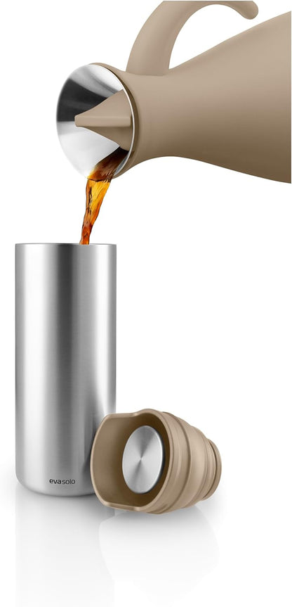 Urban to Go Cup 0.35 L Vintage Brown | Double-Walled Thermo Cup with Vacuum Insulation | Dishwasher-Safe Cup with Practical Easy Grab Strap & Click Lid | Vintage Brown
