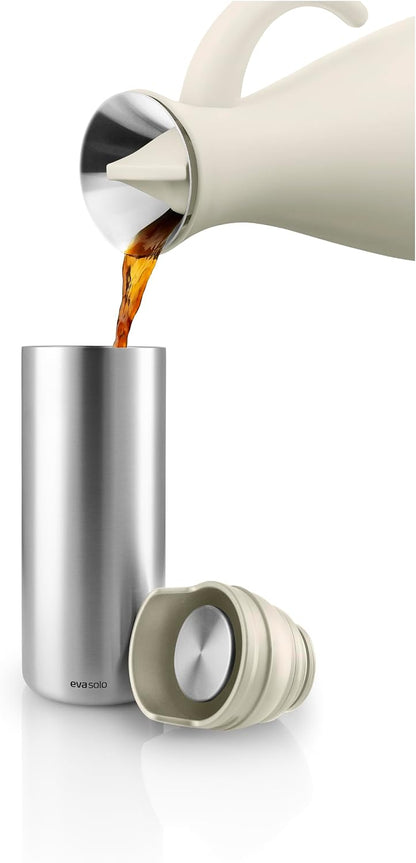 Urban to Go Cup 0.35 L Vintage Brown | Double-Walled Thermo Cup with Vacuum Insulation | Dishwasher-Safe Cup with Practical Easy Grab Strap & Click Lid | Vintage Brown