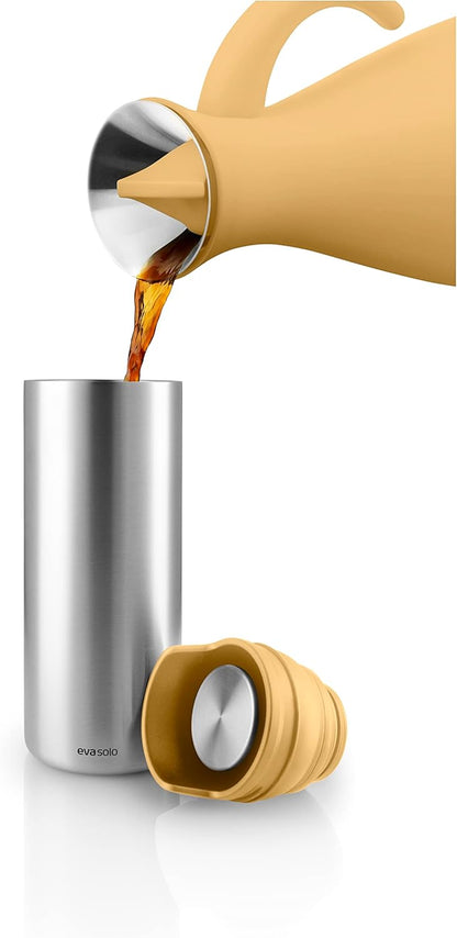 Urban to Go Cup 0.35 L Vintage Brown | Double-Walled Thermo Cup with Vacuum Insulation | Dishwasher-Safe Cup with Practical Easy Grab Strap & Click Lid | Vintage Brown