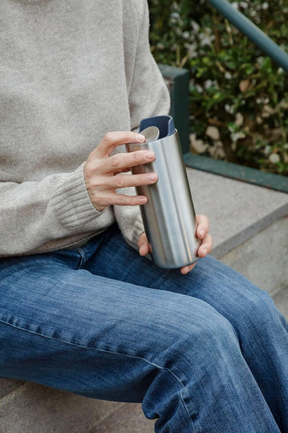 Urban to Go Cup 0.35 L Vintage Brown | Double-Walled Thermo Cup with Vacuum Insulation | Dishwasher-Safe Cup with Practical Easy Grab Strap & Click Lid | Vintage Brown