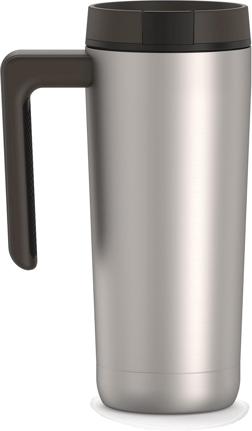 ALTA SERIES Stainless Steel Mug 18 Ounce, Matte Steel/Espresso Black