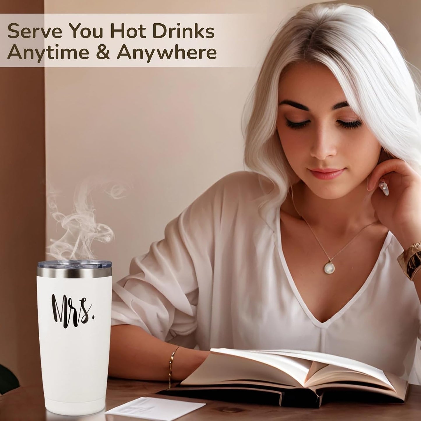 Stainless Steel Vacuum Tumbler With Frosted Finish And Detachable Lid, 600 Ml Insulated Bottle For Work, Commute, Travel