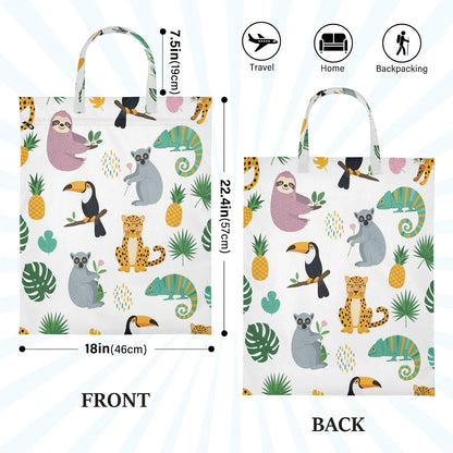 Jungle Wildlife Waterproof Travel Laundry Bag Reusable 2 Pack