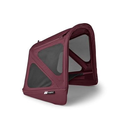 Breezy Sun Canopy with Mosquito Net for Kangaroo and Fox Strollers - Midnight Black