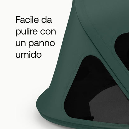Breezy Sun Canopy with Mosquito Net for Kangaroo and Fox Strollers - Midnight Black