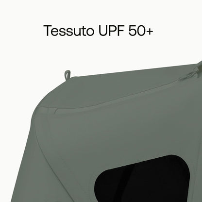 Breezy Sun Canopy with Mosquito Net for Kangaroo and Fox Strollers - Midnight Black