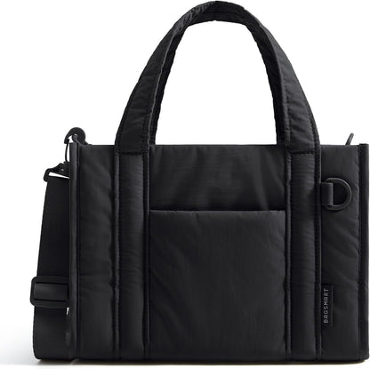 Boxy Tote Bag for Women, Crossbody Work Bag with Zipper