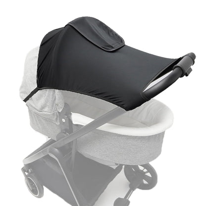 Stroller Sun Shade Cover Universal Stroller Sunshade Extender Baby Buggy Sunshade Canopy UPF50+ Pram Sun Shade Shield with with Skylight/Viewing Window for Pushchair Carrycot Travel Stroller