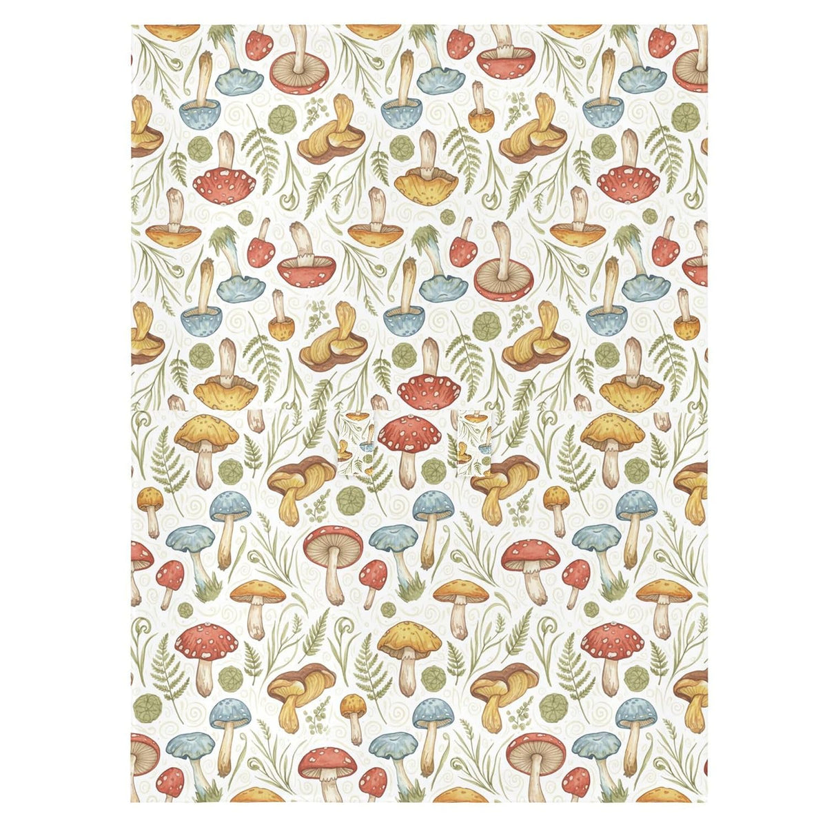 Stroller Sun Shade Cover Black Out Stroller Shade Extender,Protects from Dust and Snow Wild Mushrooms Naturally
