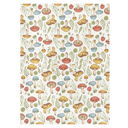 Stroller Sun Shade Cover Black Out Stroller Shade Extender,Protects from Dust and Snow Wild Mushrooms Naturally