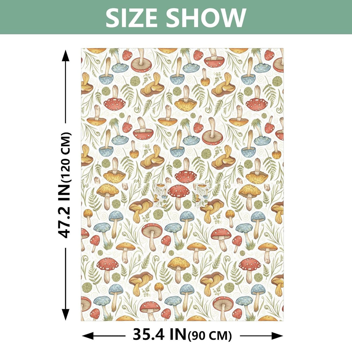 Stroller Sun Shade Cover Black Out Stroller Shade Extender,Protects from Dust and Snow Wild Mushrooms Naturally