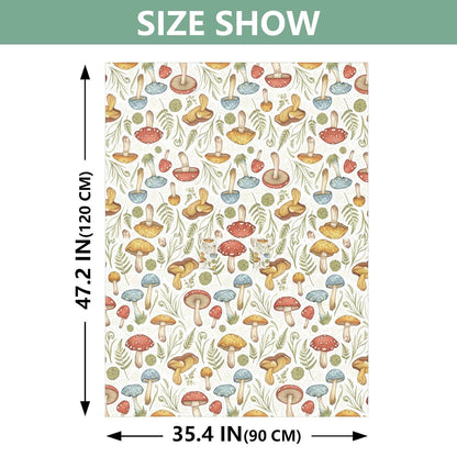 Stroller Sun Shade Cover Black Out Stroller Shade Extender,Protects from Dust and Snow Wild Mushrooms Naturally