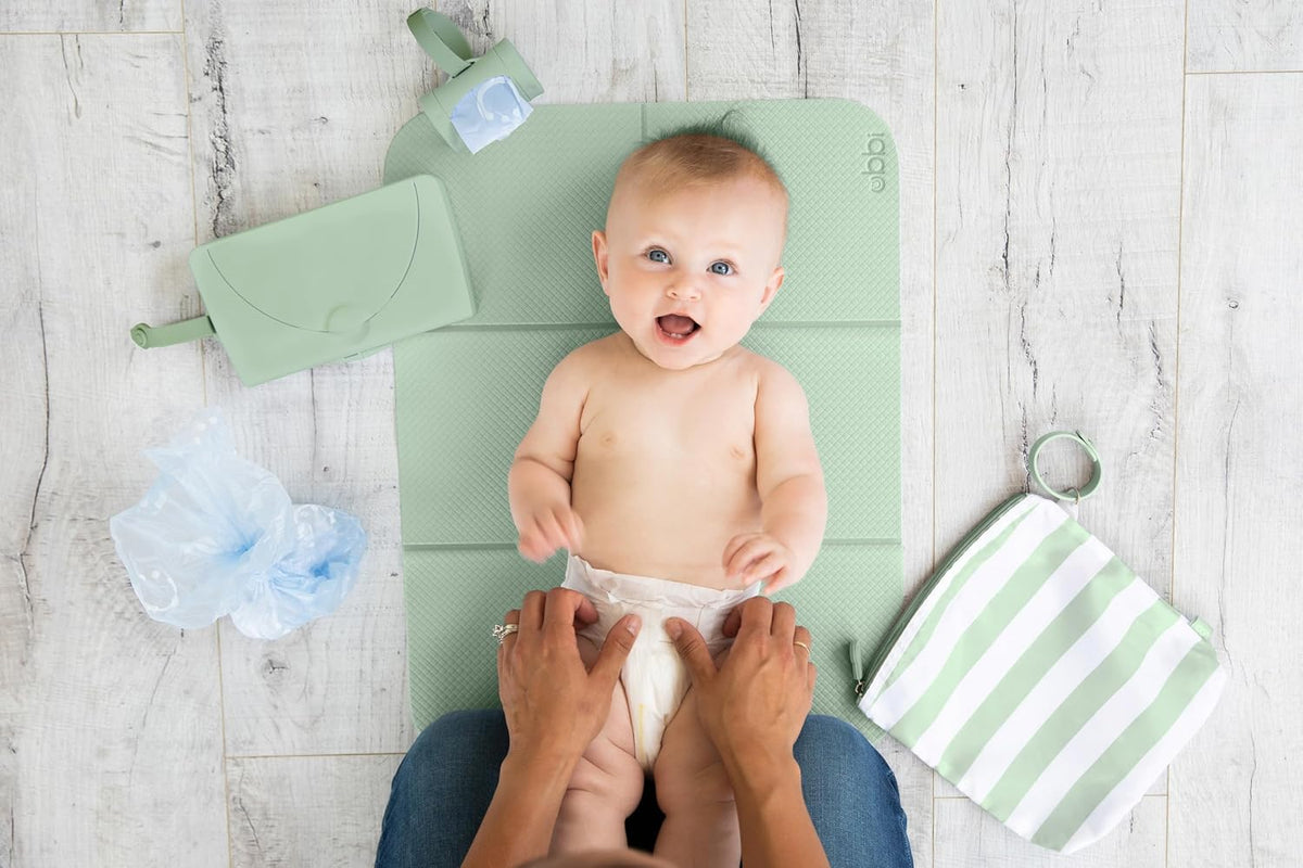 On-the-Go Diaper Changing Baby Mat, Taupe