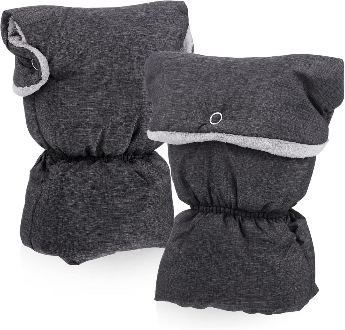 1pair Stroller Gloves Warm Fleece Hand Muffs for Parents Fit for Strollers Shopping Carts for Cold Weather Use