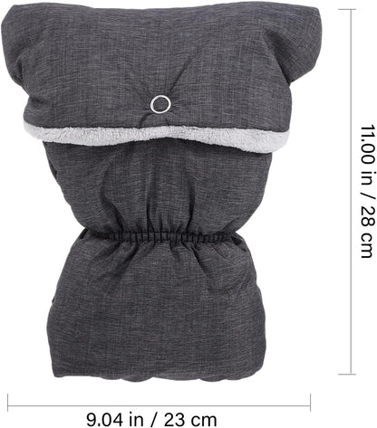 1pair Stroller Gloves Warm Fleece Hand Muffs for Parents Fit for Strollers Shopping Carts for Cold Weather Use