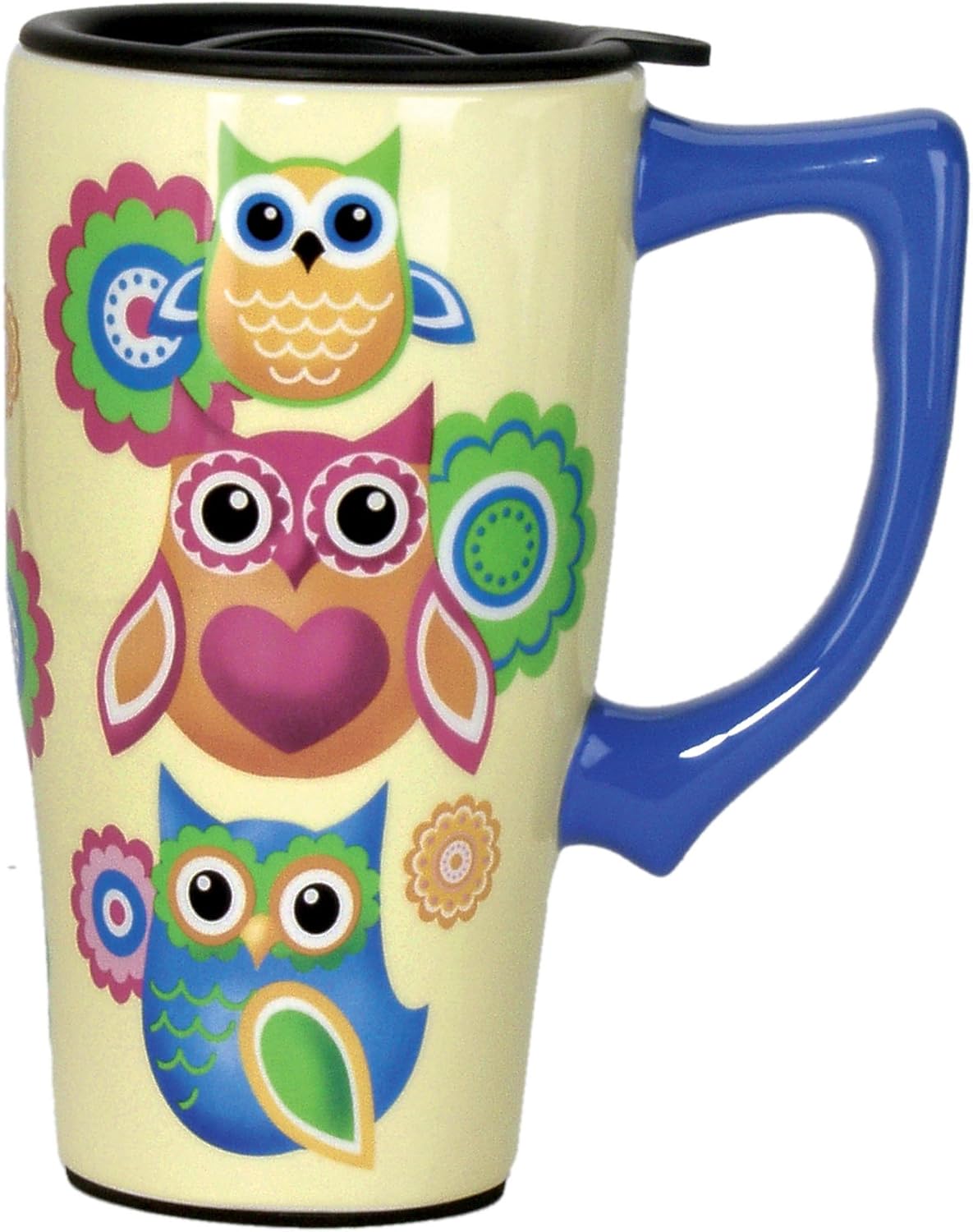 Ceramic Travel Mugs - American Flag Cup - Hot or Cold Beverages - Gift for Coffee Lovers