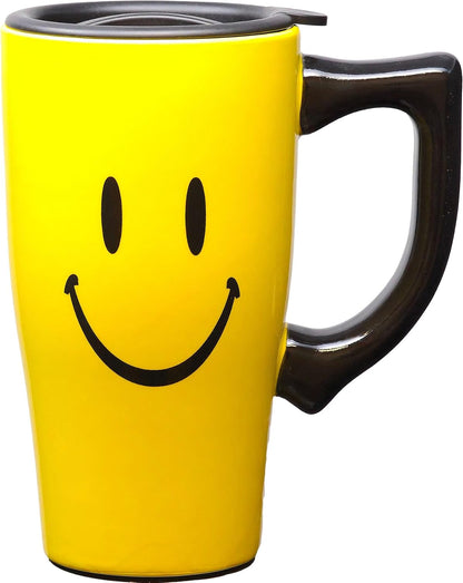 Ceramic Travel Mugs - American Flag Cup - Hot or Cold Beverages - Gift for Coffee Lovers