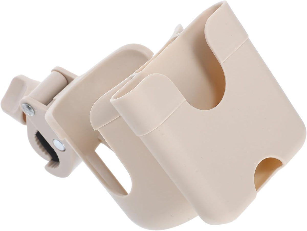 Universal Stroller Cup Holder with Phone Mount Bottle and Sippy Cup Organizer Strap for Stroller Accessories Travel Gear Cart Walker Bottle Holder