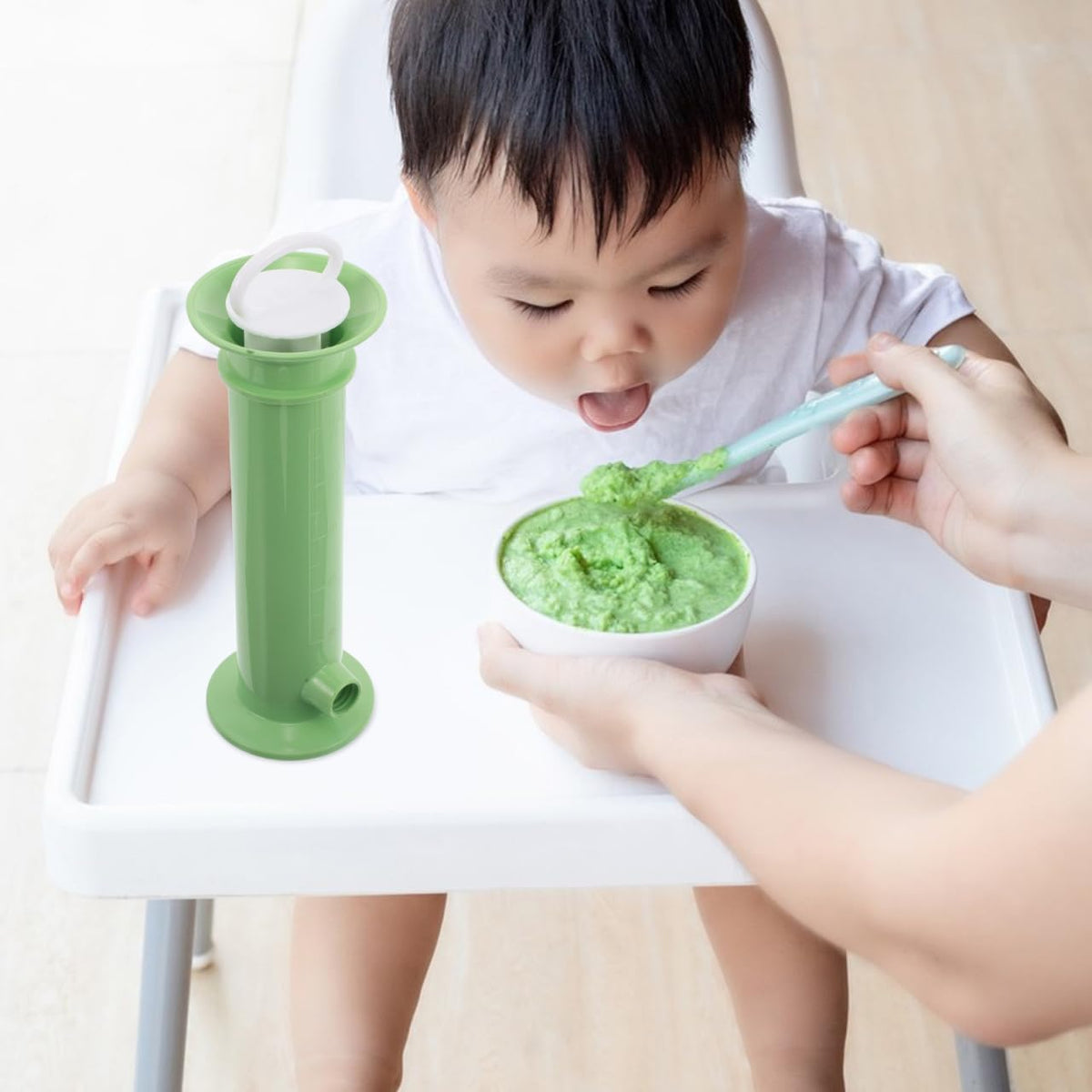Baby Food Pouch Maker, Food Fruit Puree Dispenser Syringe Pouch Filler for Toddlers Feeding Tool Go Parents