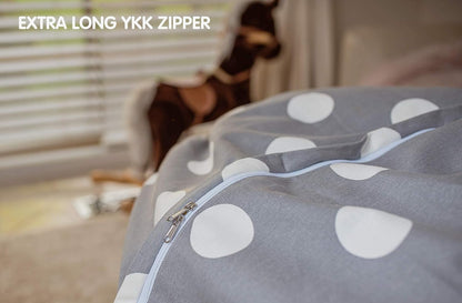Stuffed Animal Storage Bean Bag Chair Cover for Kids