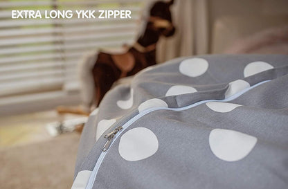 Stuffed Animal Storage Bean Bag Chair Cover for Kids