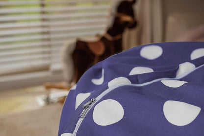 Stuffed Animal Storage Bean Bag Chair Cover for Kids