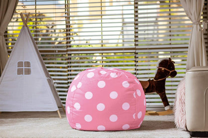 Stuffed Animal Storage Bean Bag Chair Cover for Kids