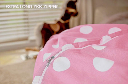 Stuffed Animal Storage Bean Bag Chair Cover for Kids