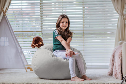 Stuffed Animal Storage Bean Bag Chair Cover for Kids